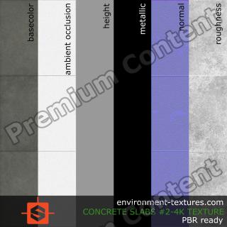 PBR Substance Material of Concrete Slabs #2